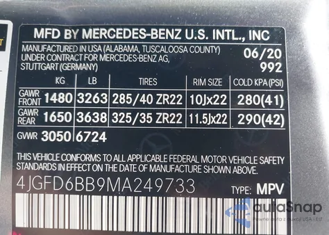 2021 Mercedes-Benz Amg Gle 53 Coupe 4Matic from USA, damaged, VIN 4JGFD6BB9MA249733